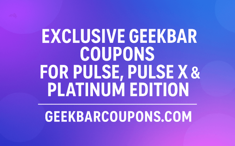 GeekBar Coupons Source