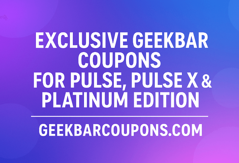 GeekBar Coupons Source
